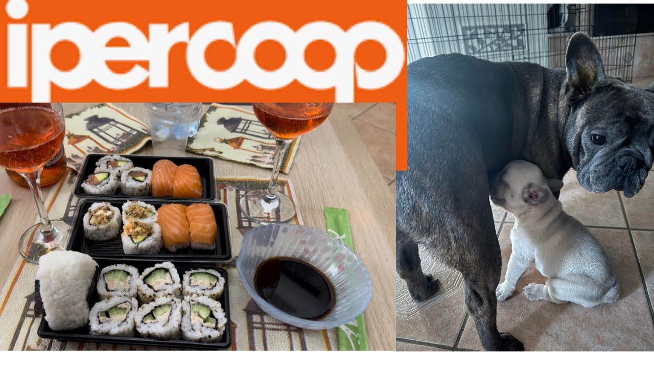 Spesa da Ipercoop,proviamo il sushi più deludente 💙 #svuotalaspesa #sushi #vlog #bari