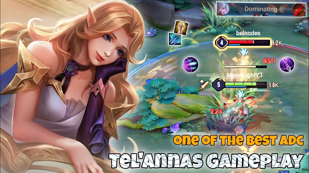 Tel'annas Dragon Lane Pro Gameplay | Great Range And Damage | Arena of Valor Liên Quân mobile CoT