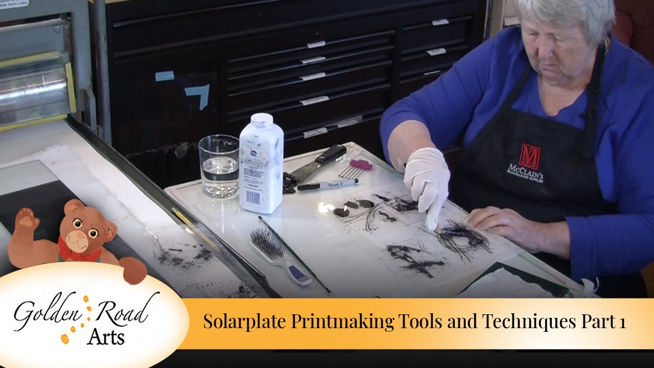 Solarplate Printmaking Tools and Techniques Part 1 [Golden Road Arts]