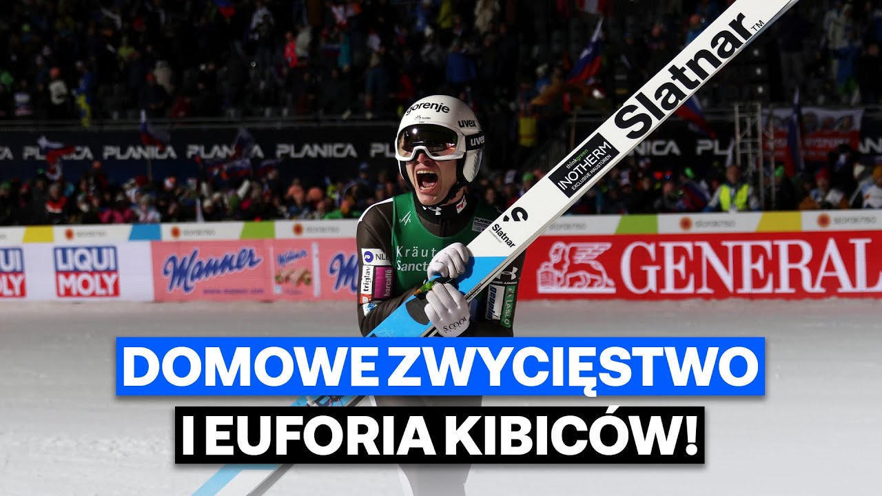 Skok Anze Laniska, który przypieczętował mistrzostwo świata Słoweńców!