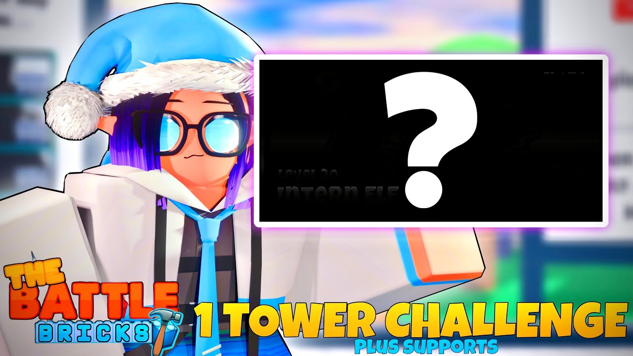CAN I BEAT THE BATTLE BRICKS WITH ONE TOWER and supports? [The Battle Bricks One Tower Challenge #1]