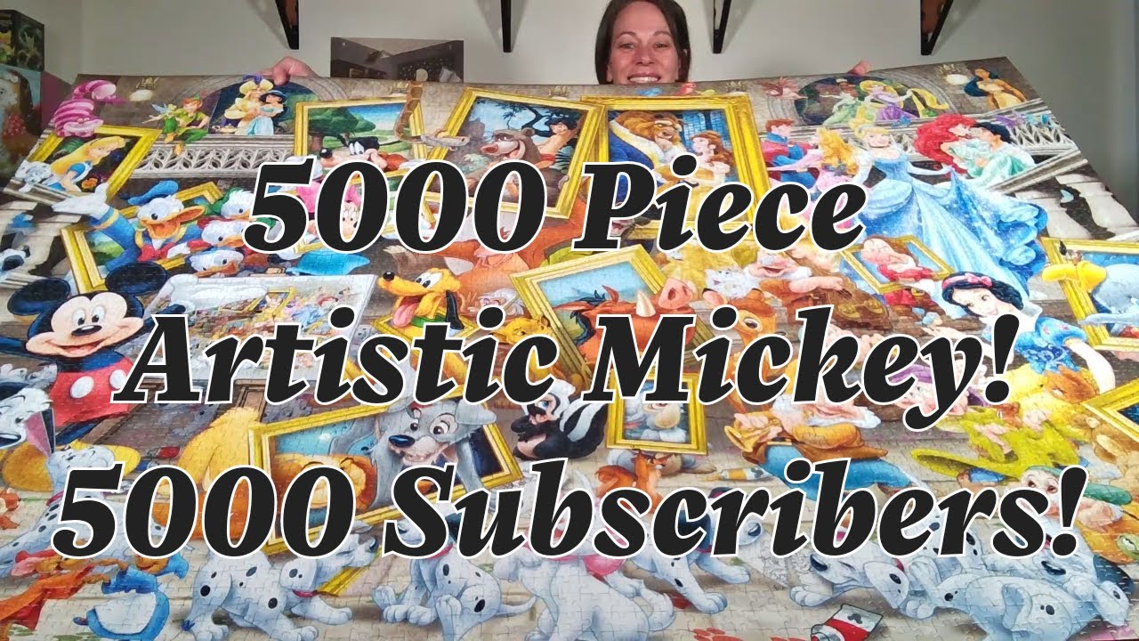 5,000 Piece Artistic Mickey Puzzle to Celebrate 5,000 Subscribers!