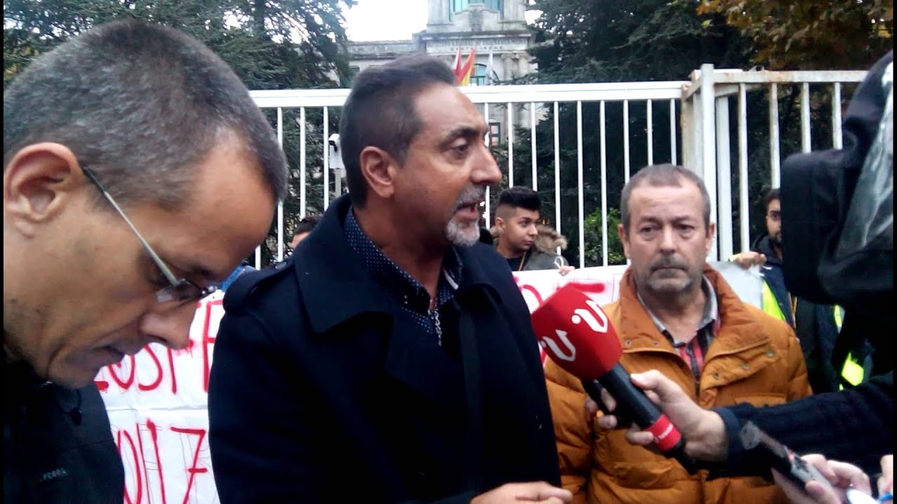 Manifestación de vendedores ambulantes en Vigo