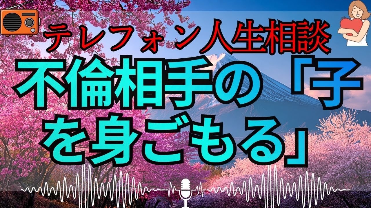 【テレフォン人生相談 🎙️】「不倫の子を宿した女」。逃げ場なき罪。加藤諦三が暴く、不潔な快楽の代償を子供に背負わせる“無責任な母性”の正体