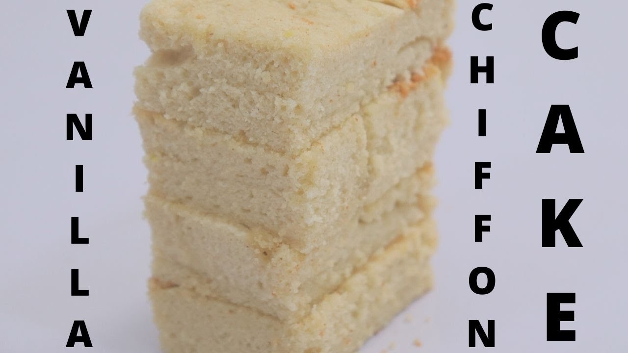 VANILLA CHIFFON CAKE RECIPE | HOW TO MAKE CHIFFON CAKE | EASY CHIFFON CAKE RECIPE