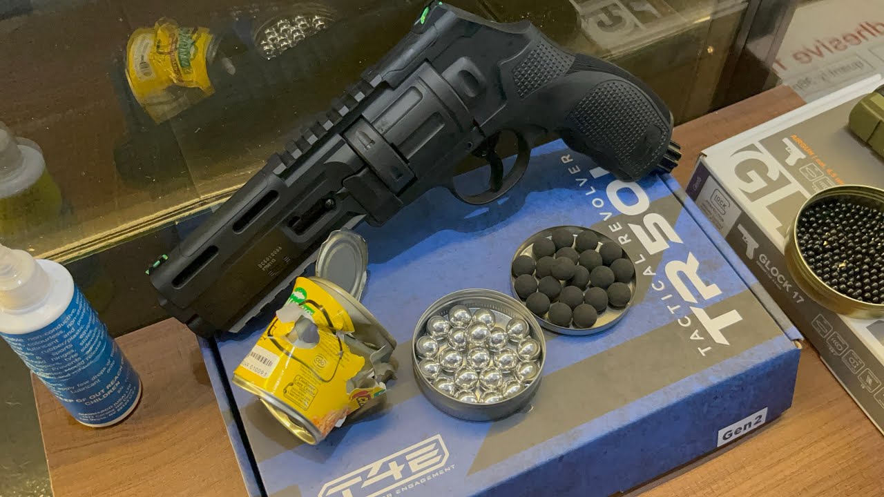 Wasak na Wasak ang Lata Umarex Airgun T4E TR50L with Laser unboxing and testing