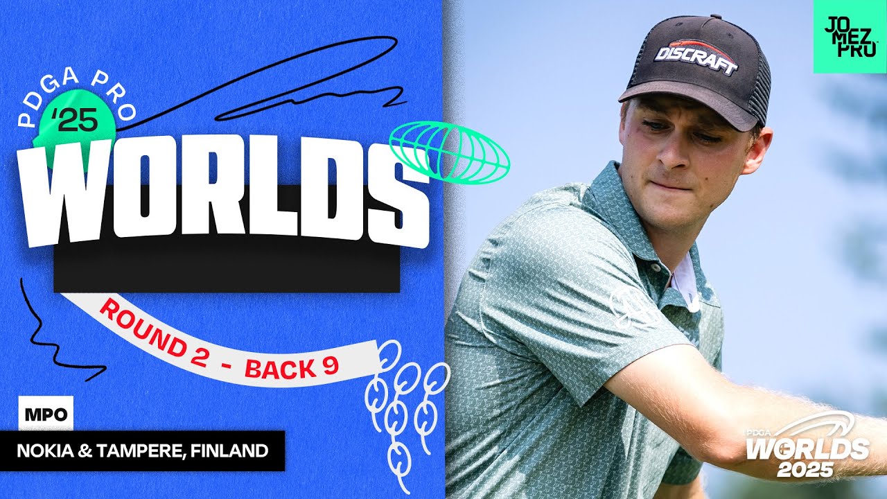 2025 PDGA Pro Worlds | MPO R2B9 | Tipton, Hammes, Joutsen, Tuominen | Jomez DiscGolf