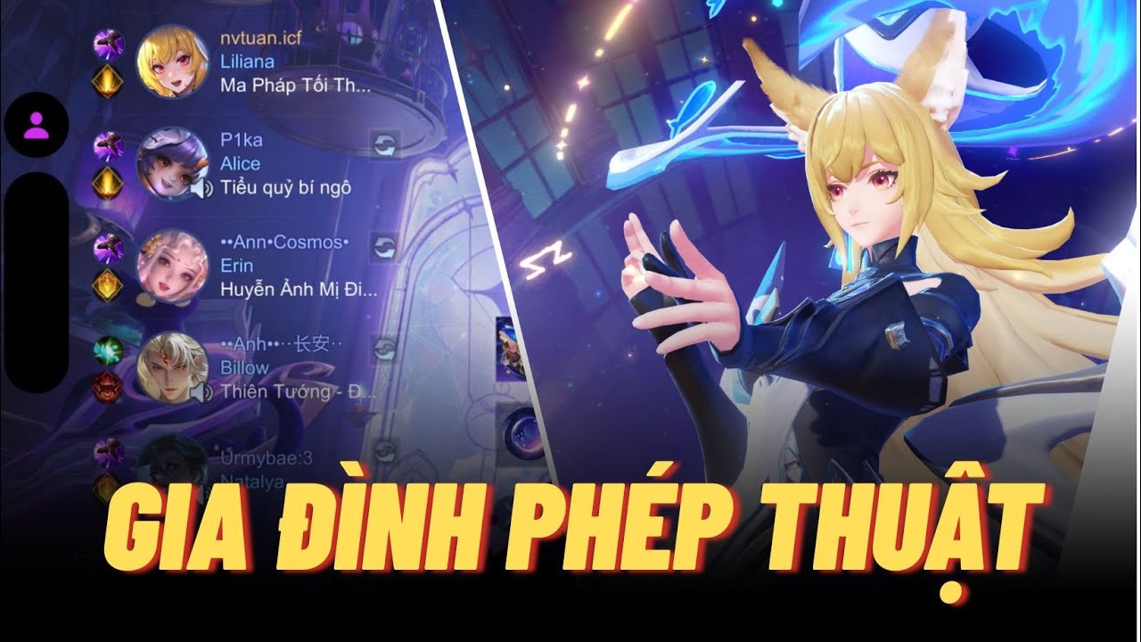 [Icyfoxx] Liliana v&agrave; gia đ&igrave;nh ph&eacute;p thuật 4 con ph&aacute;p sư trong một trận đấu | Li&ecirc;n qu&acirc;n mobile