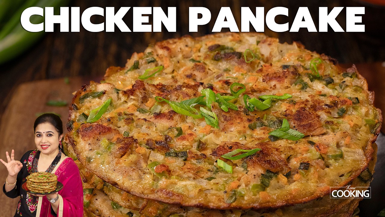 Chicken Pancake Recipe | Quick Breakfast & Snack Idea | Kids Lunch Box Recipe