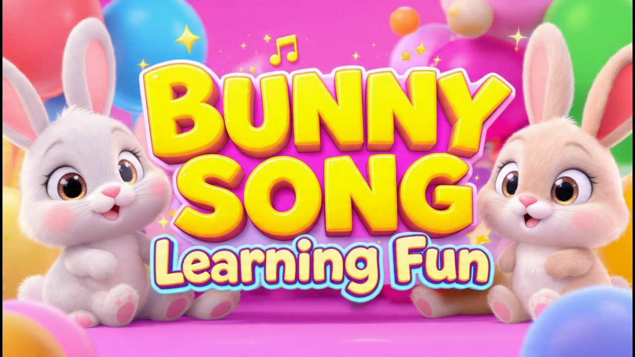 Bunny Nursery Rhymes Kids Song | Funny Rabbit Songs with Dance and Music for Preschool