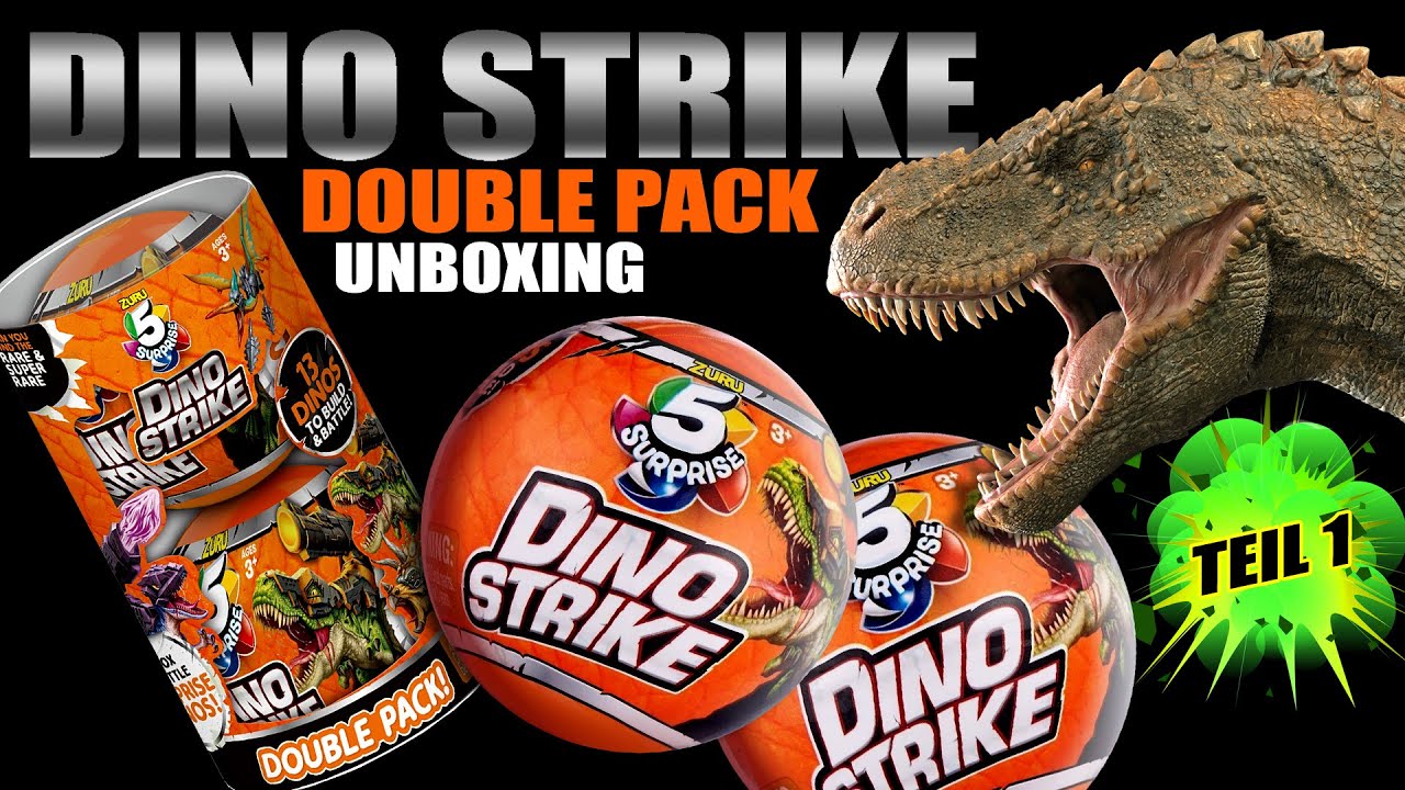 5 Surprise ® Dino Strike ™ Battle Dinos Double Pack - Teil 1 Überraschungs Dinosaurier - Unboxing