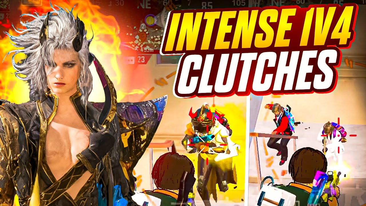 INTENSE 1VS4 CLUTCHES🔥 | BGMI | PUBG MOBILE | YOUTUBE CAPTAIN