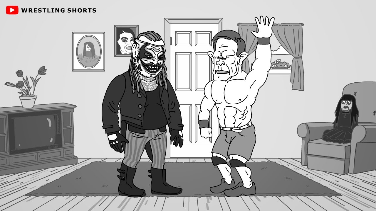 John Cena vs The Fiend Bray Wyatt WrestleMania 36 Parody Cartoon feat. Braun Strowman vs Goldberg
