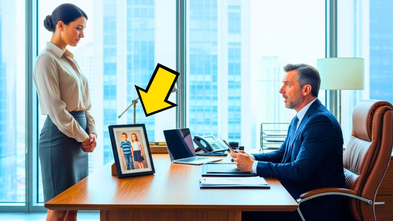 THE NEW SECRETARY FROZE WHEN SHE SAW HER LOST BROTHER’S CHILDHOOD PHOTO WITH THE BOSS...