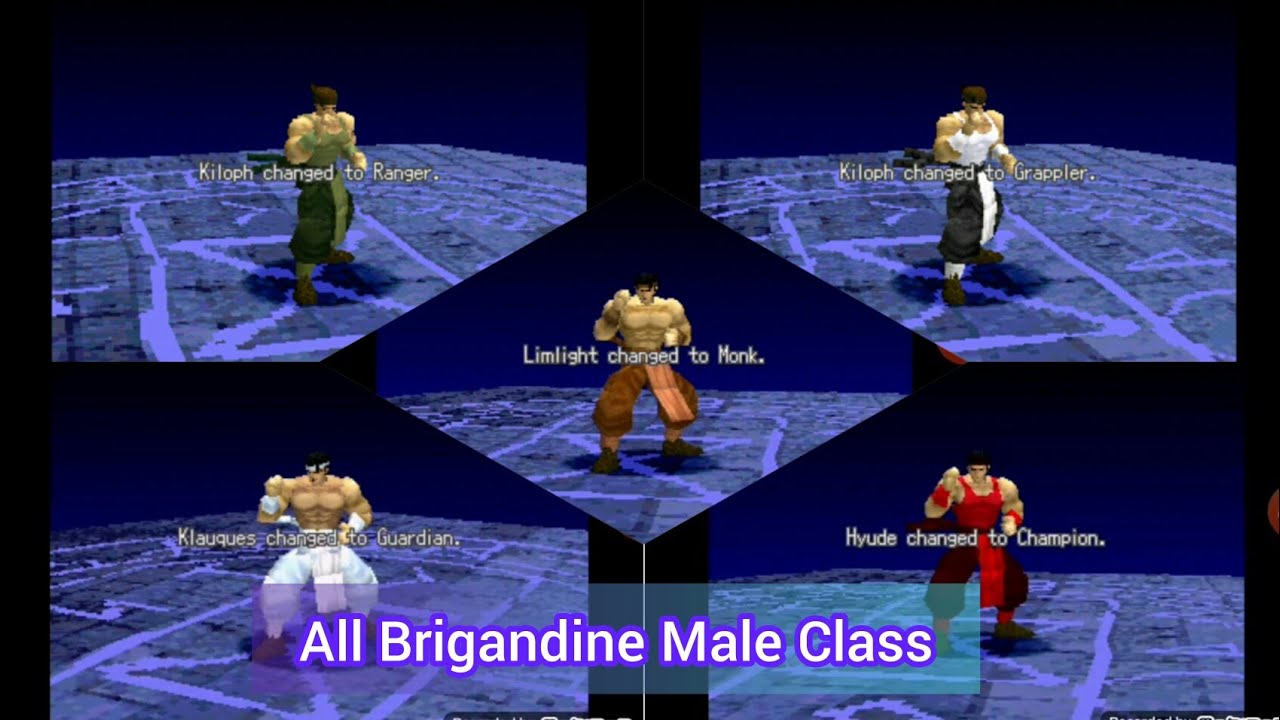 [PSX]Brigandine Legend of Forsena All Male Job Class