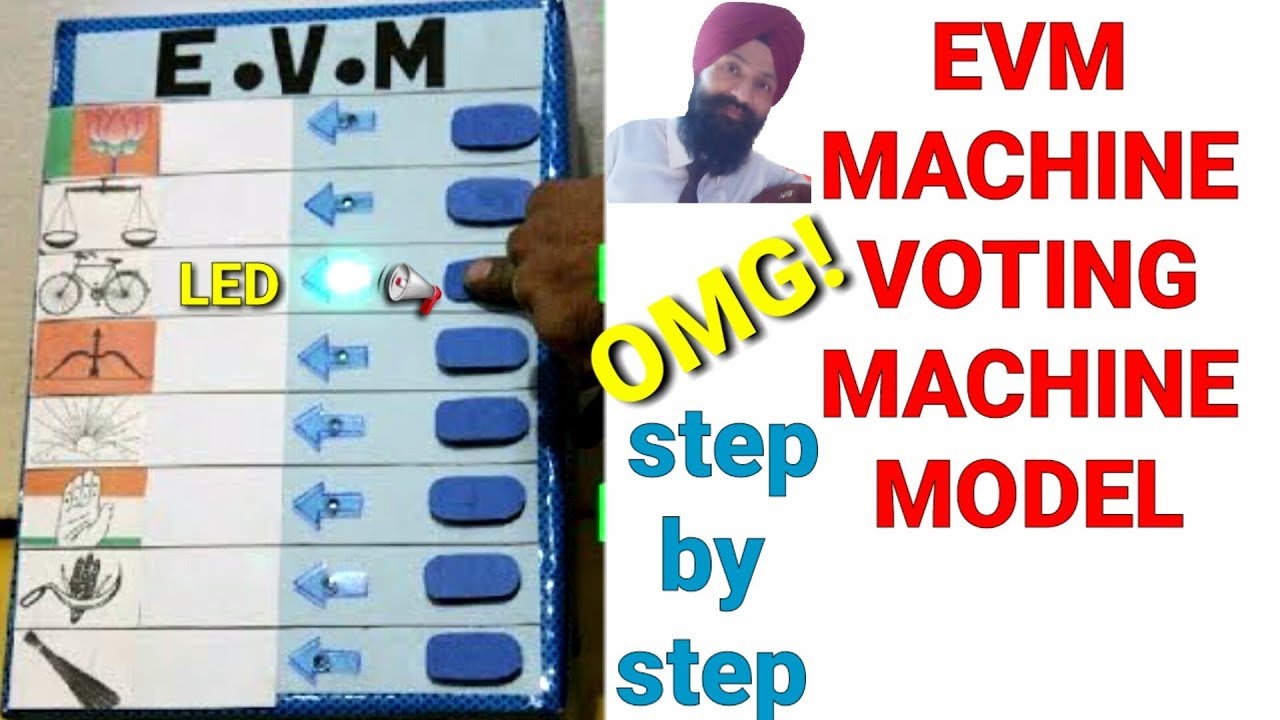How to make evm machine | sst working model | working voting machine | working project for school