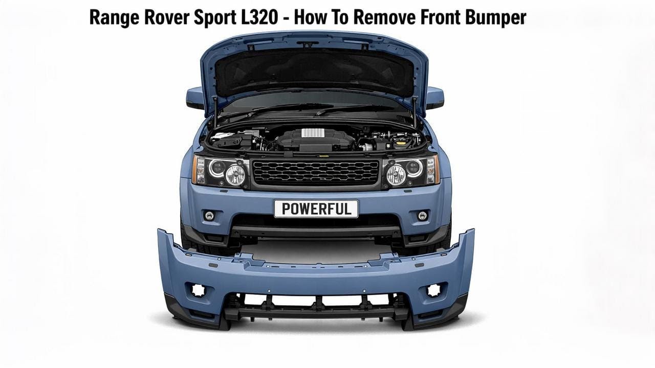 How to remove front bumper on Range Rover Sport 2005 to 2009 L320