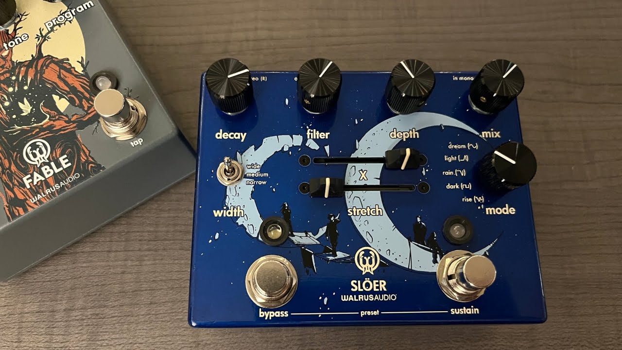The Walrus Audio Slöer is an Lo-Fi ambient dream machine for synths !