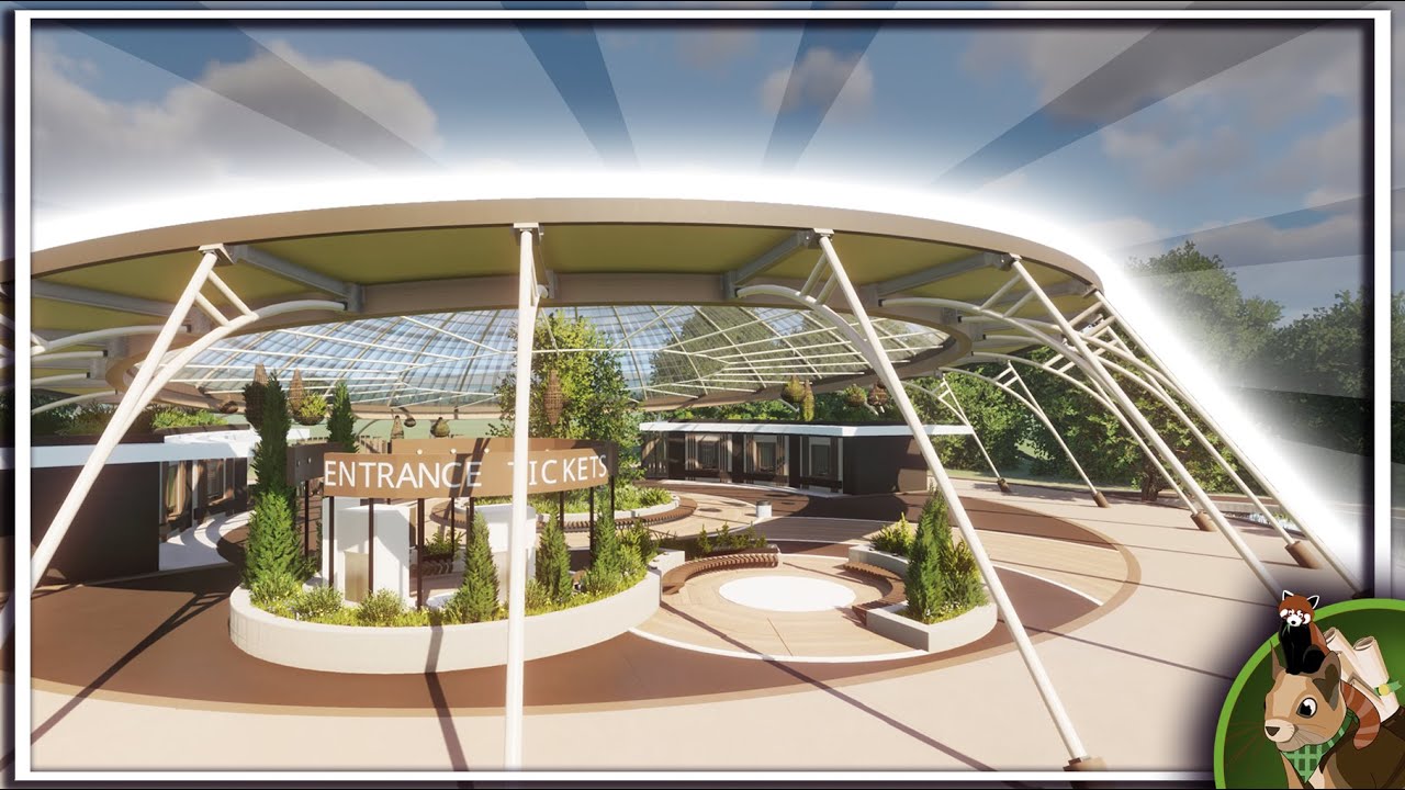 A New Beginning | Modern Futuristic ENTRANCE | Planet Zoo Speedbuild | Naturalis Ep 1.