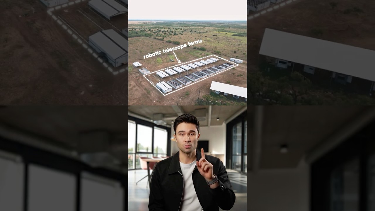 A telescope farm in Texas allows people to remotely capture the night sky 🔭 #trendingshorts #tech
