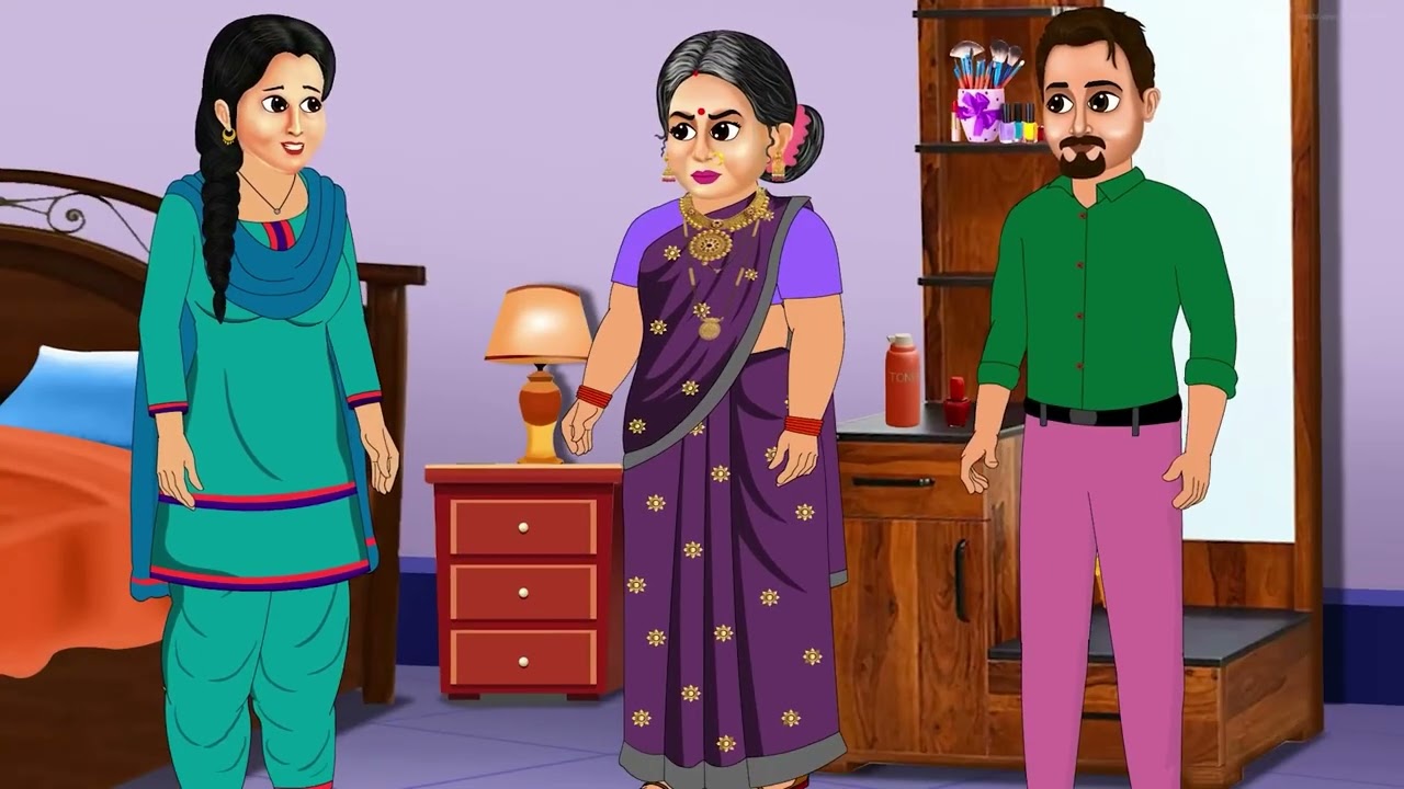 सिलेंडर की किल्लत पर मायका vs ससुराल || Hindi Cartoon Stories||Cylinder Shortage: Parental Home vs