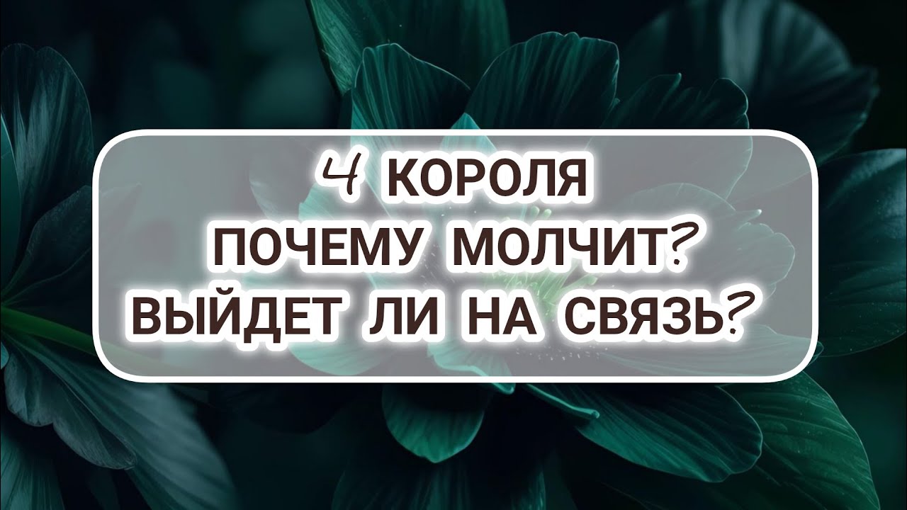 4 Короля. Почему он молчит? Выйдет ли на связь? #гаданиенамужчину #тароукраїна #позвонит #отношения