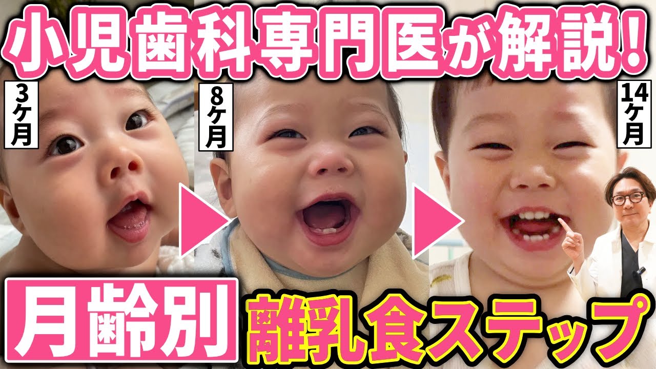 乳歯の成長に合わせた離乳食の4ステップを小児歯科医が丁寧に解説！【0歳~1歳】