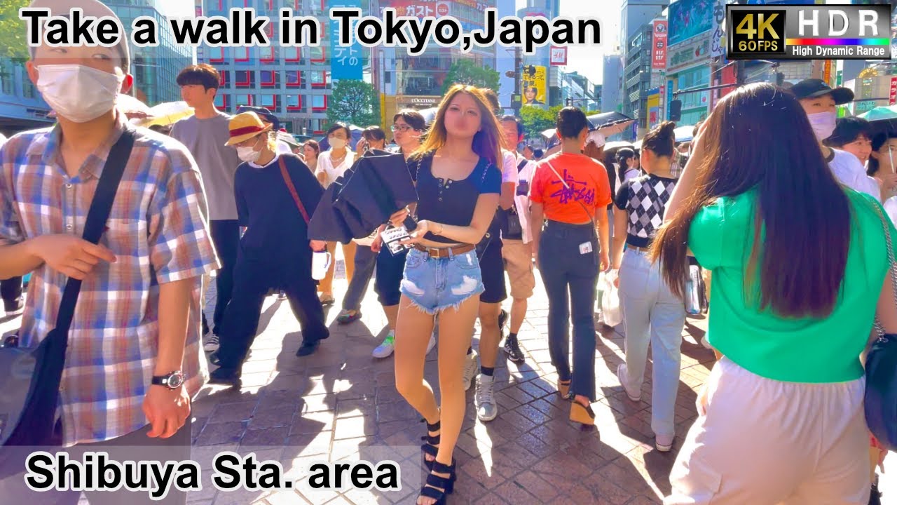 4K 60fps HDR// Take a walk in Tokyo, Japan,Shibuya Station area→Shibuya Scramble Crossing→Shibuchika