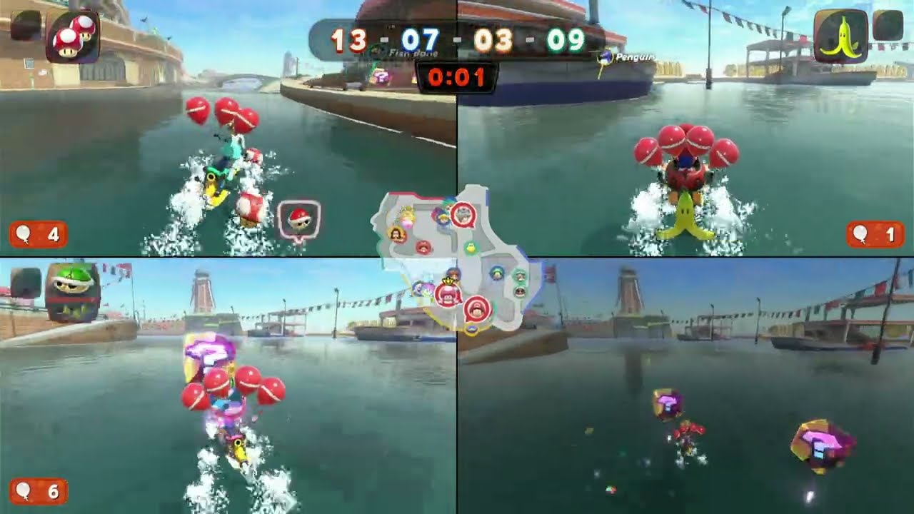Mario Kart World: Balloon Battle, 3 Players