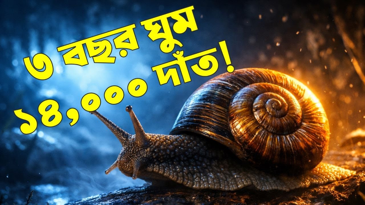 "১৪,০০০ দাঁত আর ৩ বছরের ঘুম!   Amazing Facts About Snails | 