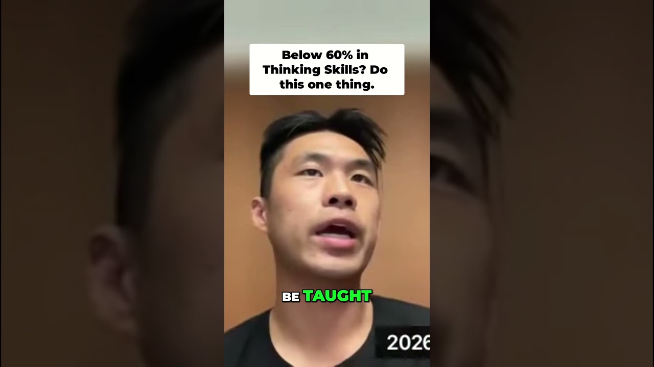 Below 60% in Thinking Skills? Do this one thing.