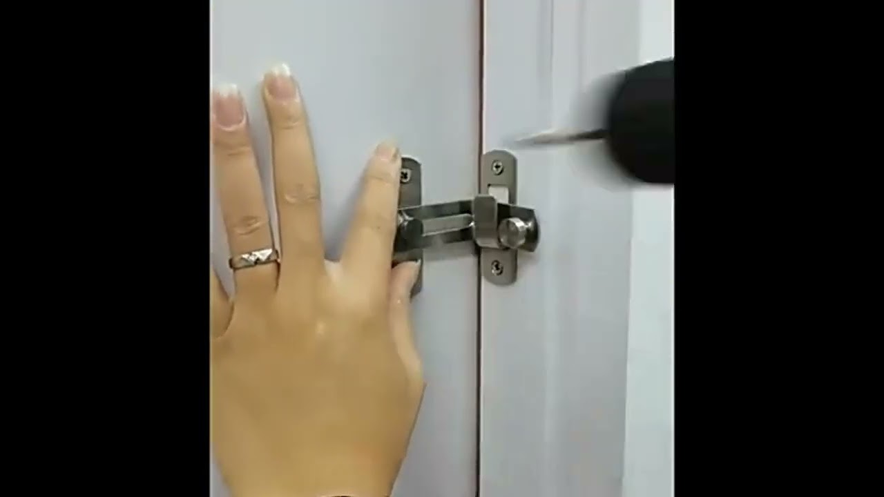 Kunci Pintu Rumah 90 Derajat Alat Slot Pintu Geser Sliding Size Kecil