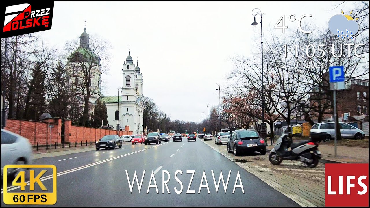 4k POLAND 🚗 #DRIVE 🧊 ~ WARSAW ~ 🌯 WOLA 👻 POWĄZKI 🥌 S8 ~ 60fps #PrzezPolskę