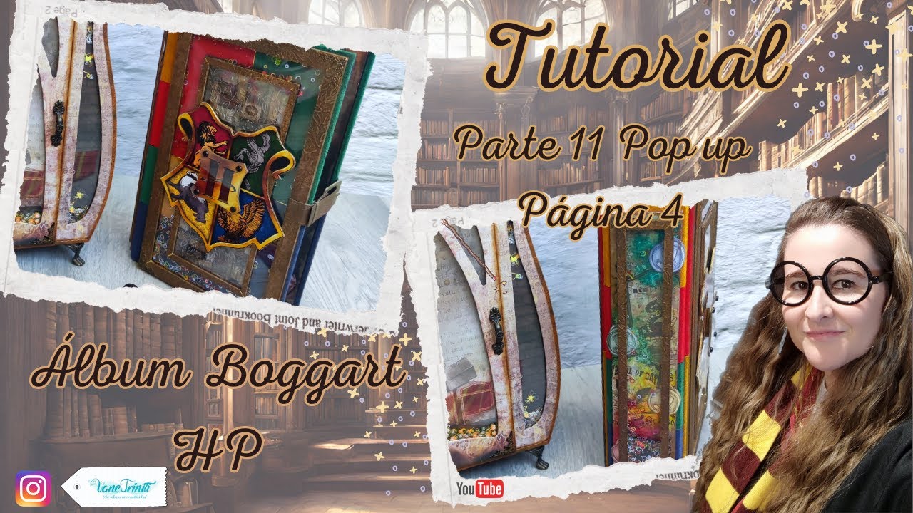 Tutorial Álbum Boggart Harry Potter - Parte 11 - Pop up Página 4