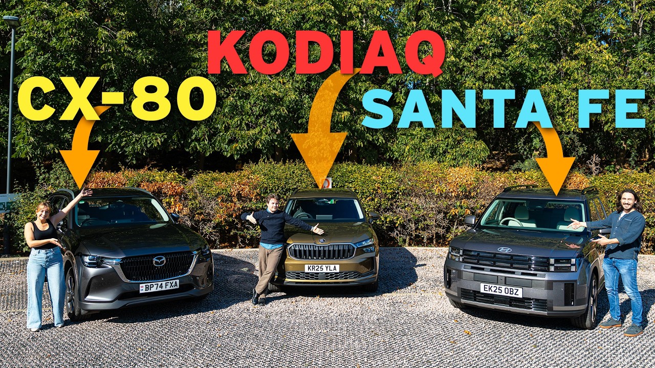 Кто производит лучшие большие семейные внедорожники? | CX-80 vs Kodiaq vs Santa Fe