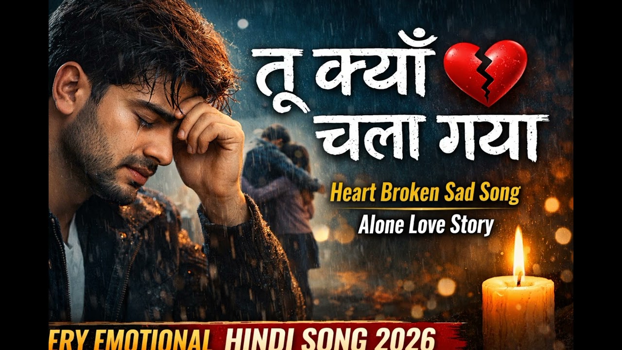 तू क्यों चला गया 💔 | Heart Broken Sad Song 2026 | Very Emotional Hindi Song | Alone Love Story Song