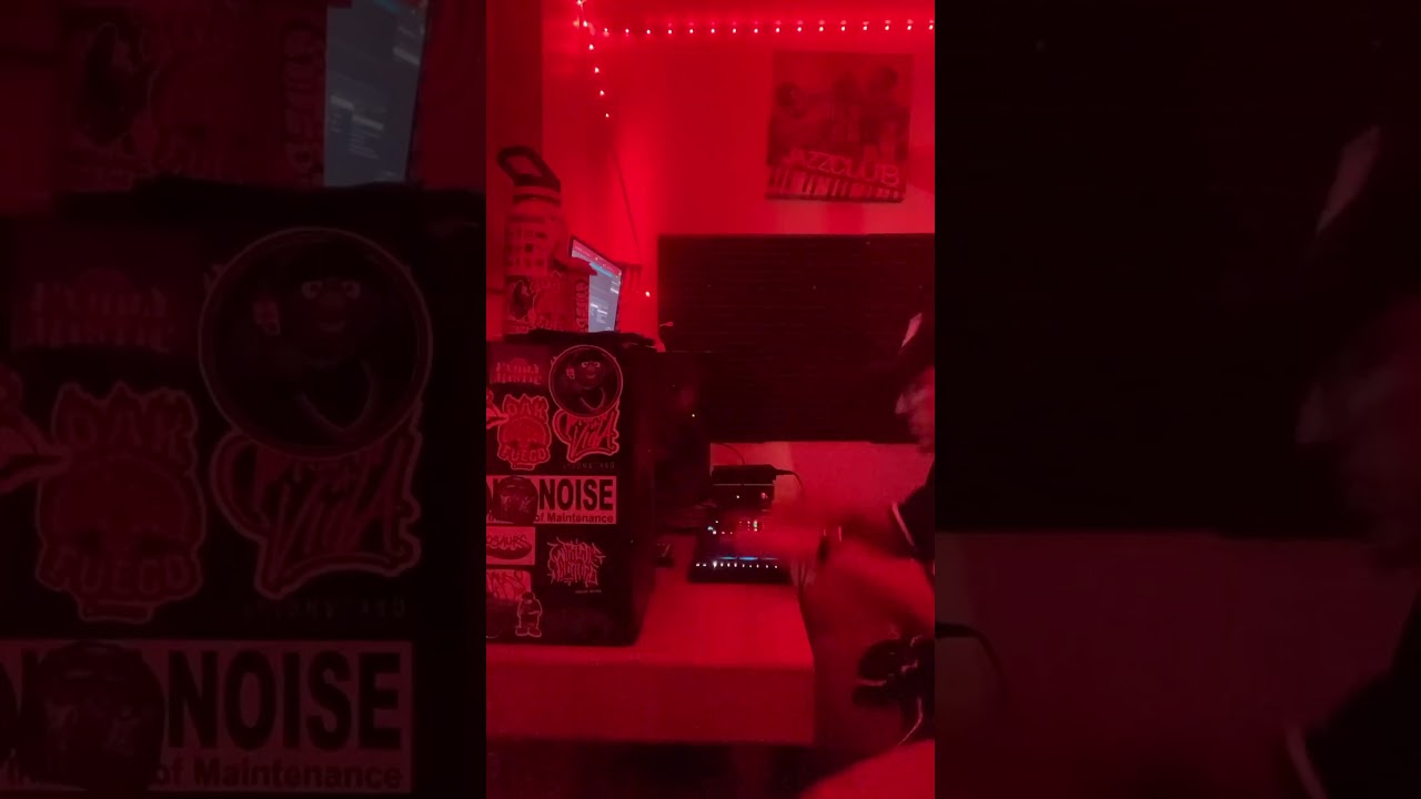 Cooking a beat in the studio