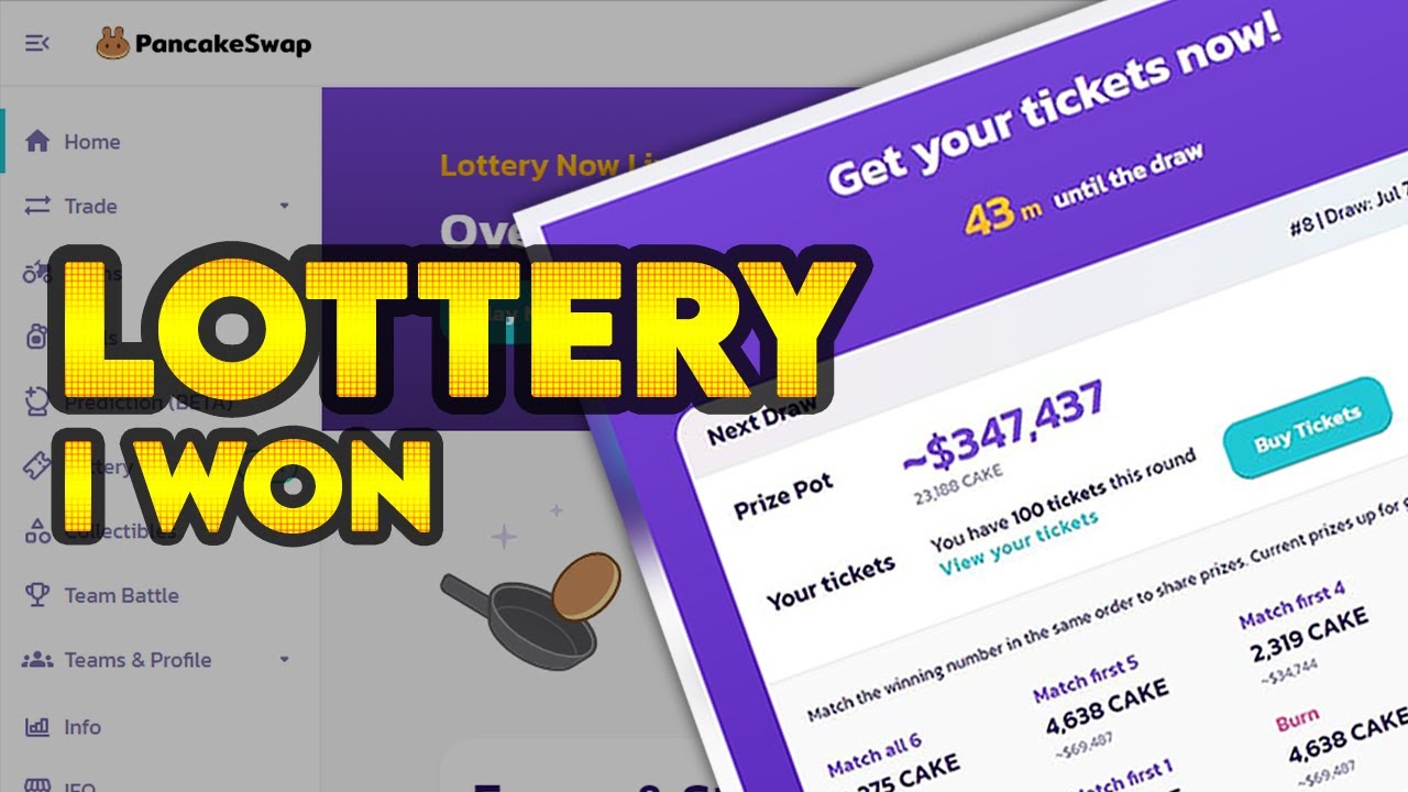 PancakeSwap Lottery v2   |   I WON - 16 TICKETS TOTAL!!!