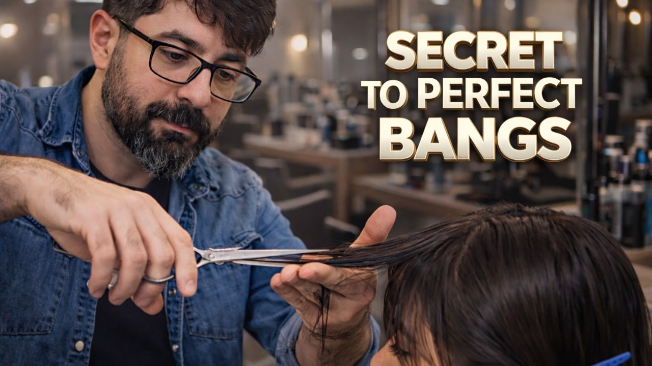 How to Do a Layered Bangs Haircut | Professional Bang Cutting Technique