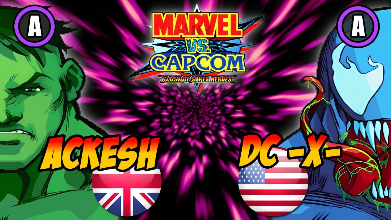 mvc: (A) Ackesh 🇬🇧 VS. (A) -DC -X- 🇺🇸│Marvel vs. Capcom
