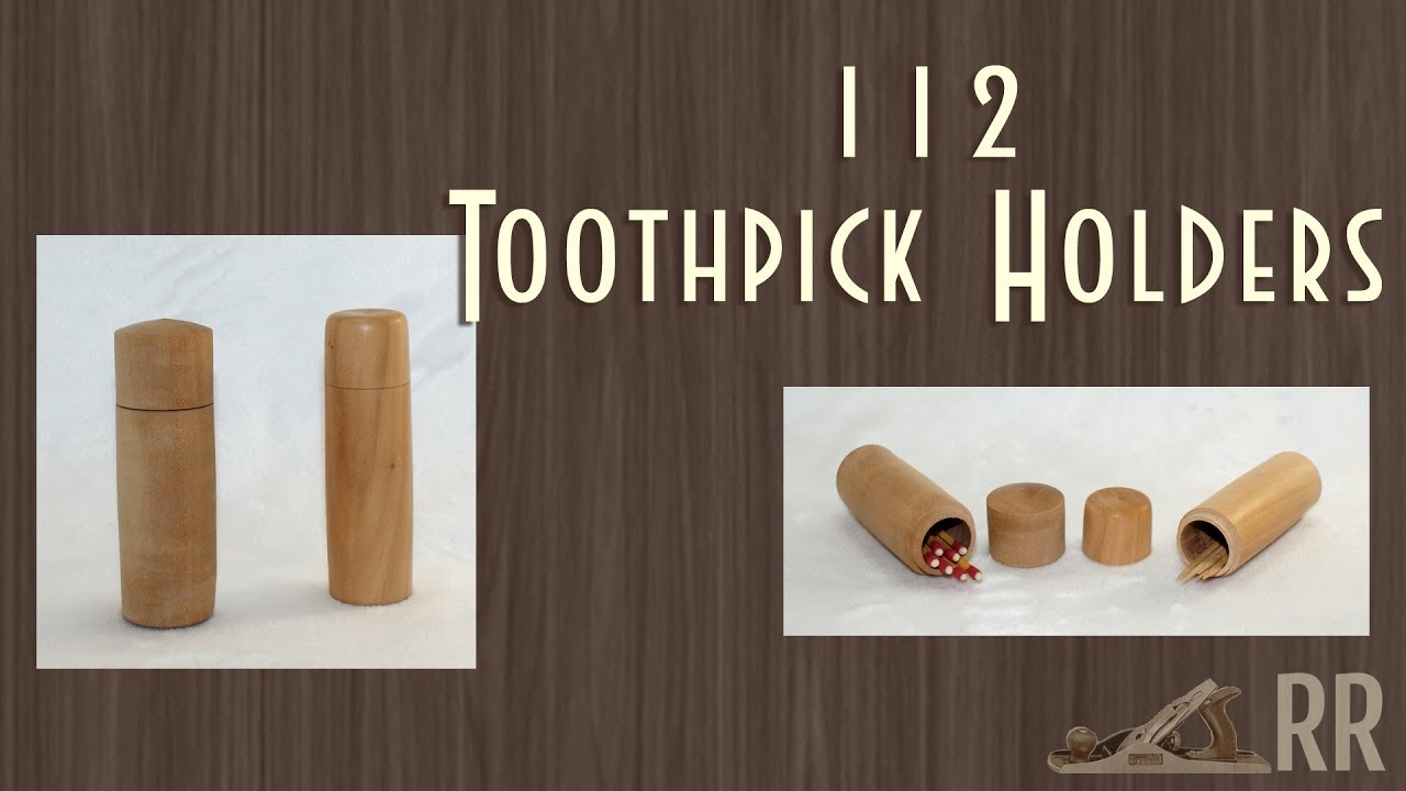 Toothpick Holder Woodturning - 112