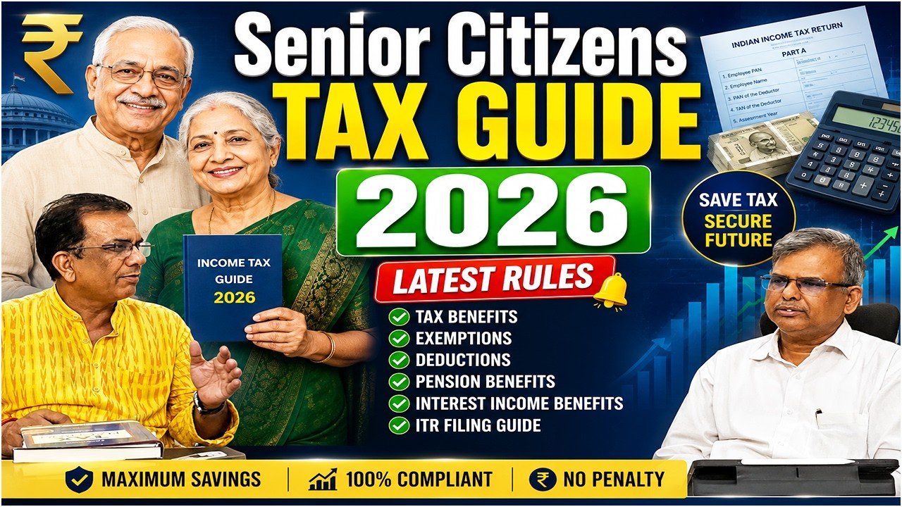 Income Tax for Senior & Super Senior Citizens 2026 | Complete Tax Guide | FY 2025-26