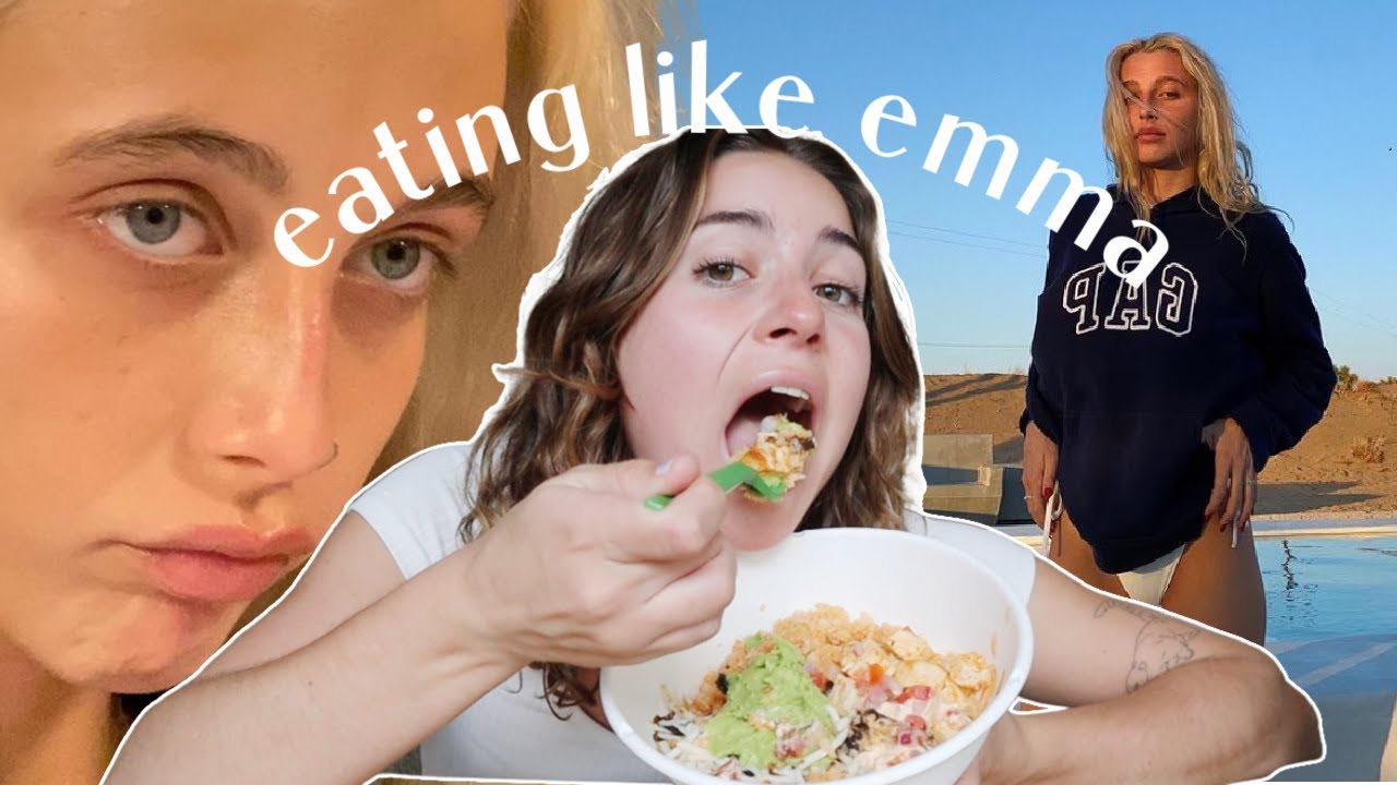 I ate like emma chamberlain for a day