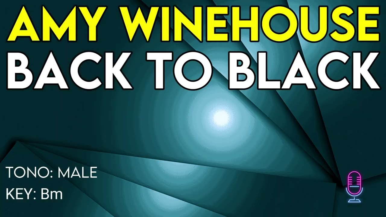 Amy Winehouse - Back To Black - Karaoke Instrumental - Male