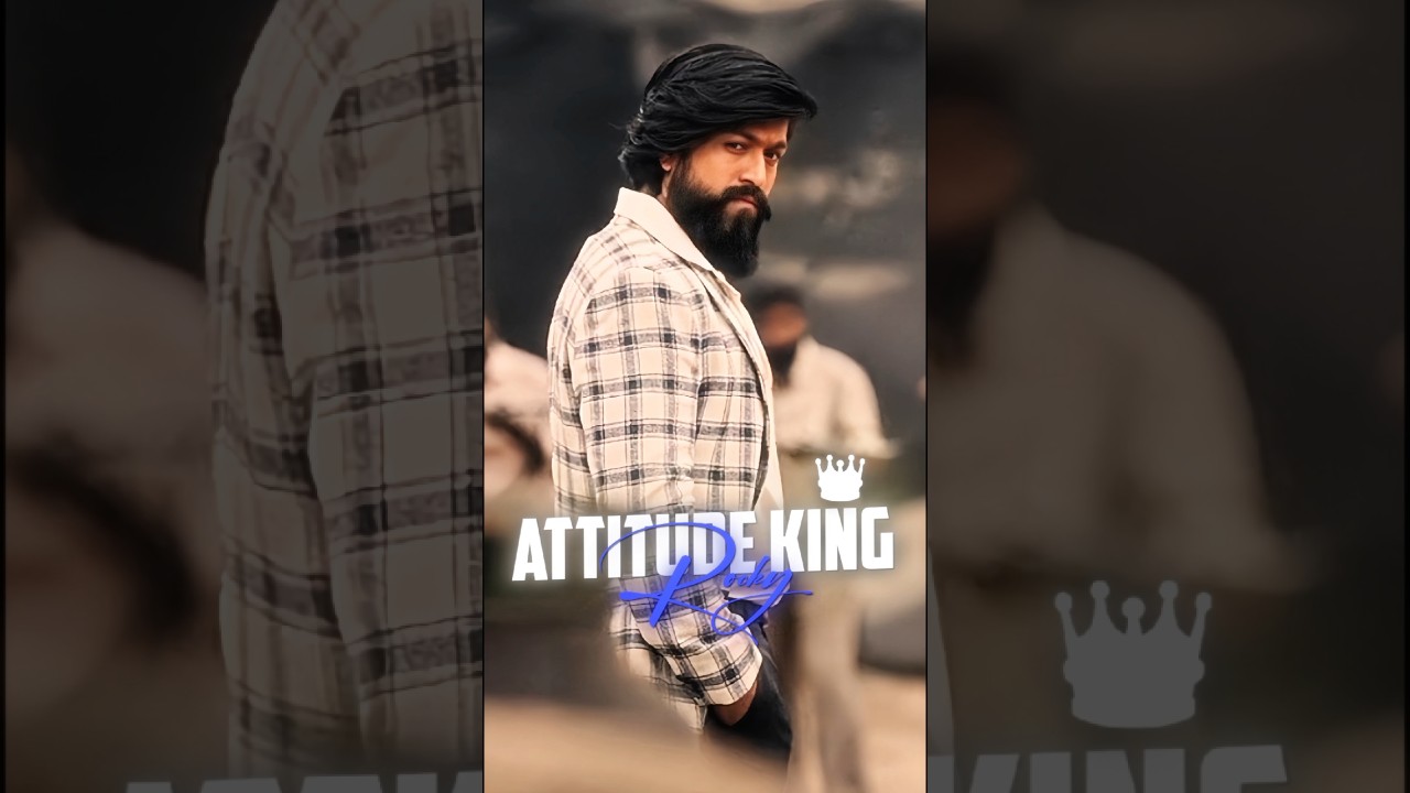 Attitude King Rocky Bhai 🔥👑🔥 Yash Status [4k] Quality HDR Edit #kgf #yash #shorts #shortsfeed