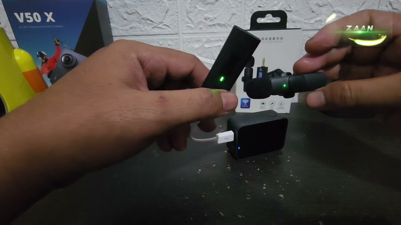 Mic External Wireless Untuk Akaso V50X | Suara TOP