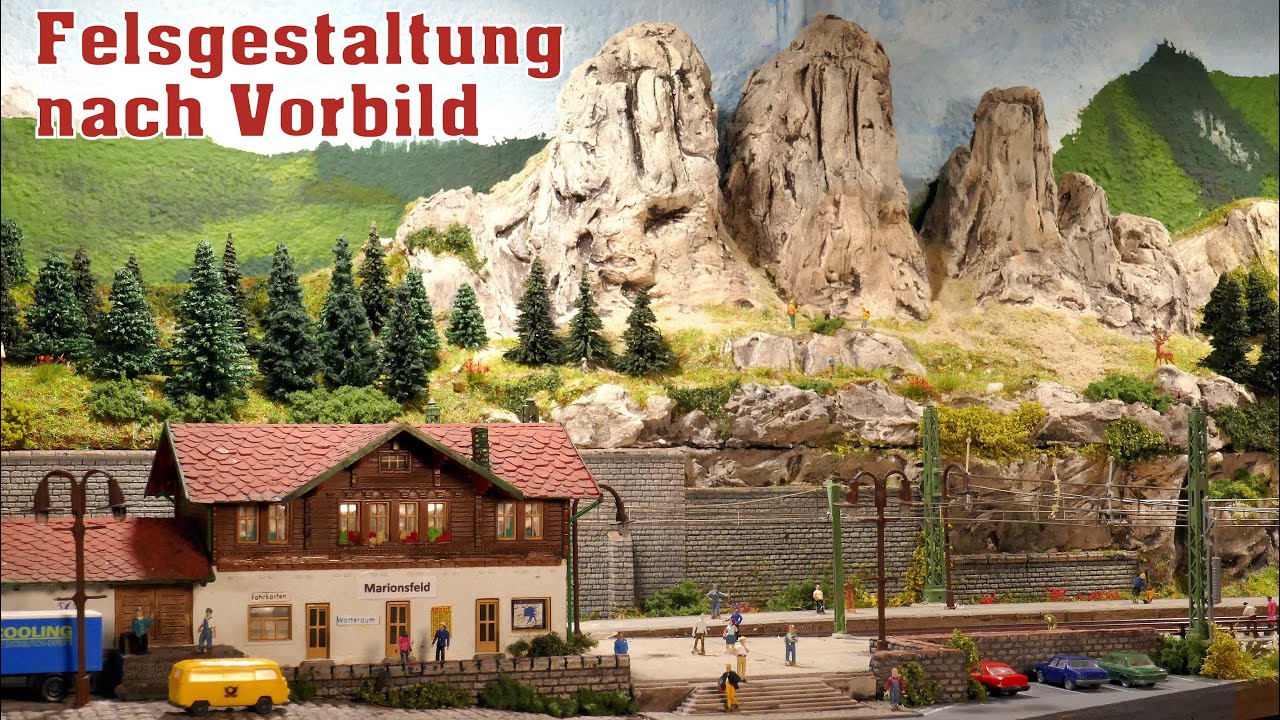 Felsgestaltung nach Vorbild, Drei Zinnen, Modellbahn, Spur H0, N, Z , Felsen gestalten, Dolomiten