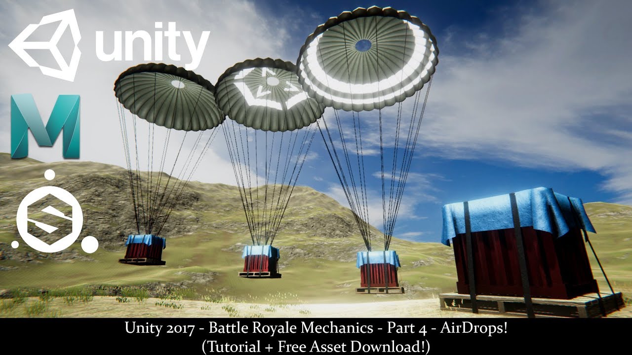Unity 2017 - Battle Royale Mechanics - Part 4 - AirDrops! (Tutorial + Free Asset Download!)