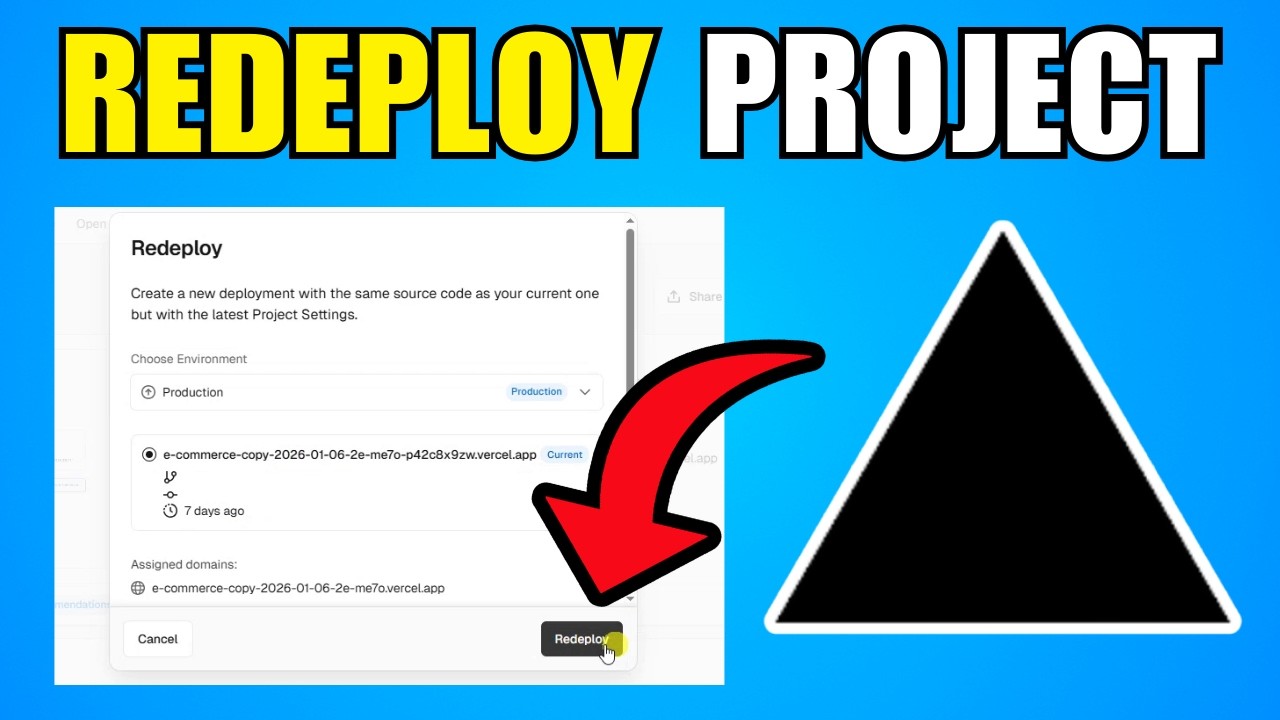 How To Redeploy A Project On Vercel (2026) (Best Method)