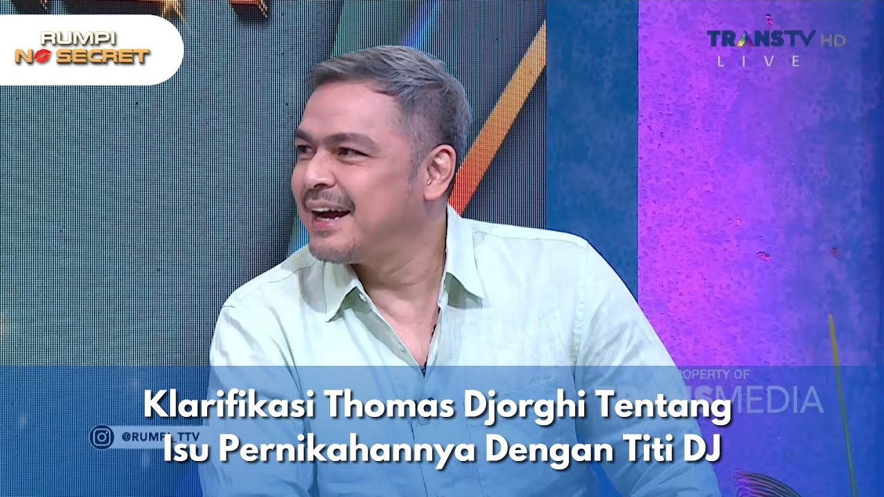 Klarifikasi Thomas Djorghi Tentang Isu Pernikahannya Dengan Titi DJ - RUMPI(13/8/25) P1